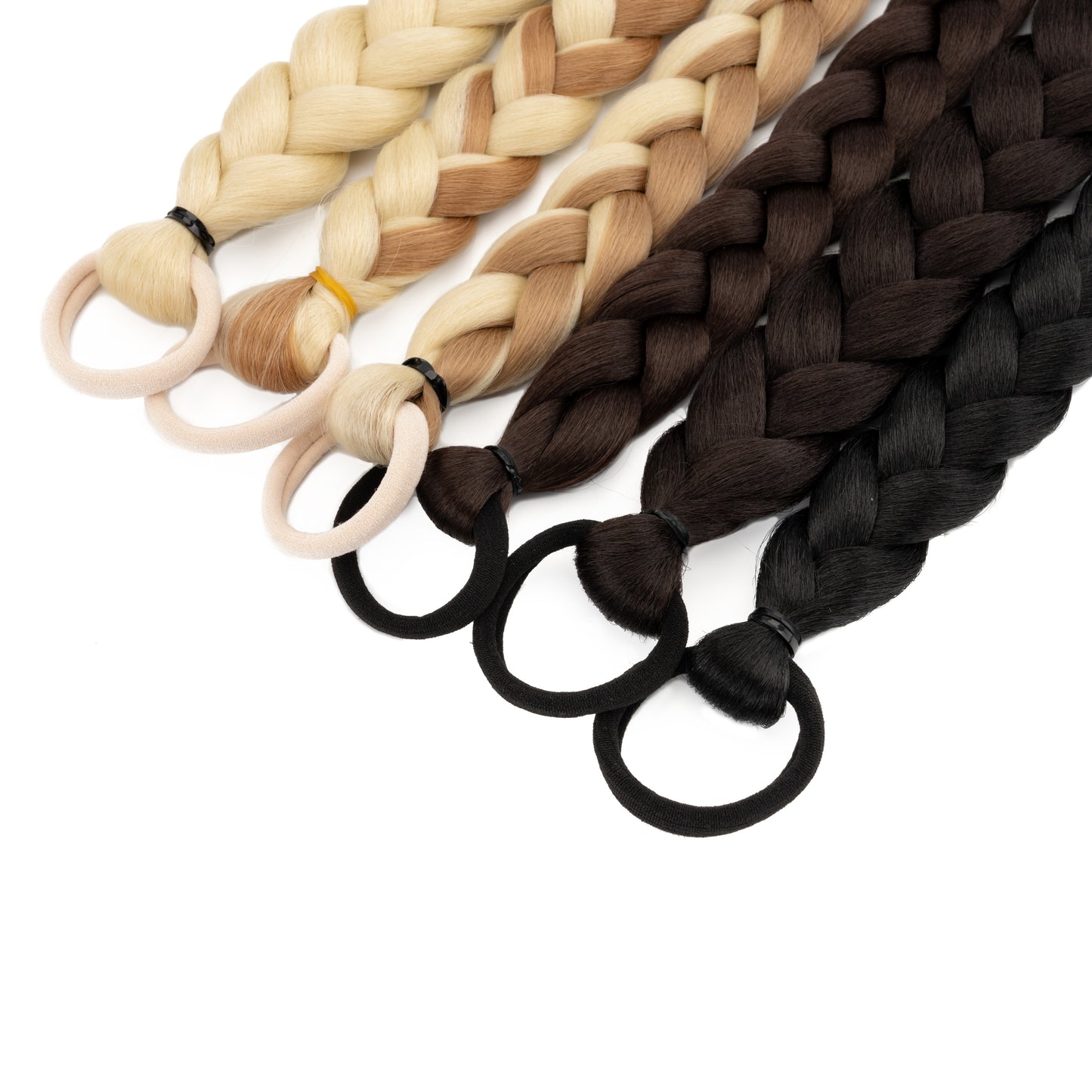 BENEHAIR Long Braid Ponytail Extension With Hair Tie Straight Soft Synthetic Hair Pieces Hair Extensions Braid Pony Tail Fluffy Natural Soft Synthetic Hairpieces For Women Daily Wear, 60.96 cm 1Pcs
