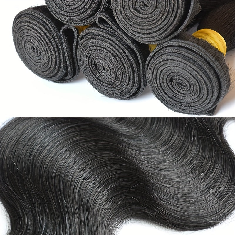12A Body Wave Bundles Human Hair Human Hair Bundles 100% Unprocessed Brazilian Virgin Hair 3 Bundles Weave for Women Natural Color