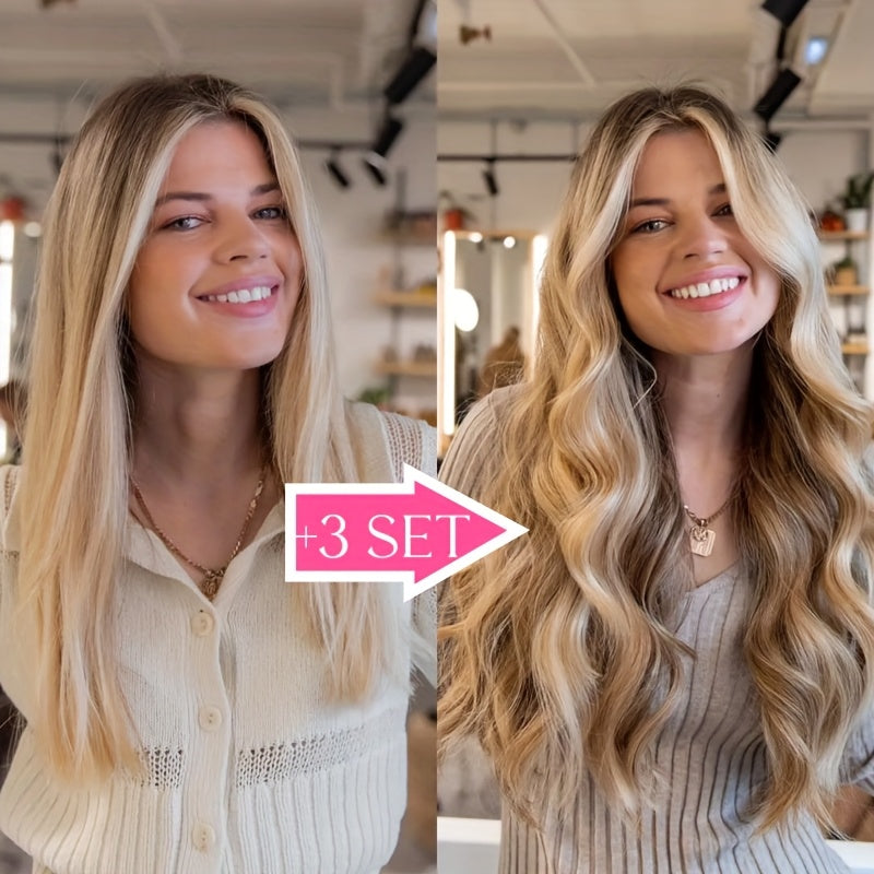 8pcs Clip In 100% Remy Human Hair Extensions Full Head Long Short Standard Wefts Soft & Natural Hair Extensions 16Inch-24Inch Black Brown Real Hair Extensions 65g-80g