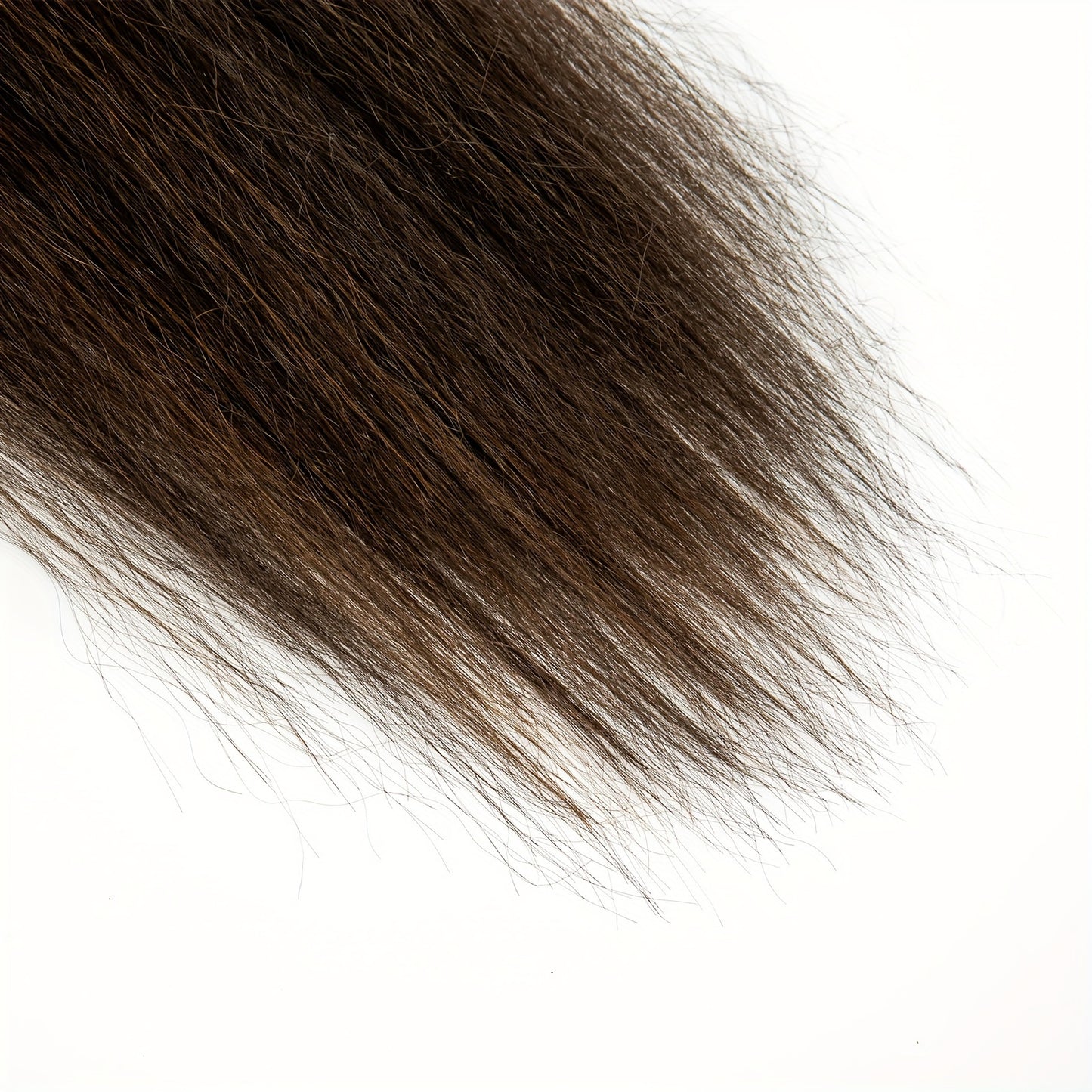 Straight Synthetic Hairpiece - Elegant Brown Ponytail Extension for All Hair Types, Perfect for Halloween & Autumn