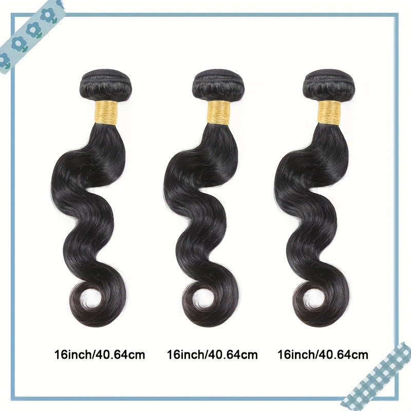 12A Body Wave Bundles Human Hair Human Hair Bundles 100% Unprocessed Brazilian Virgin Hair 3 Bundles Weave for Women Natural Color