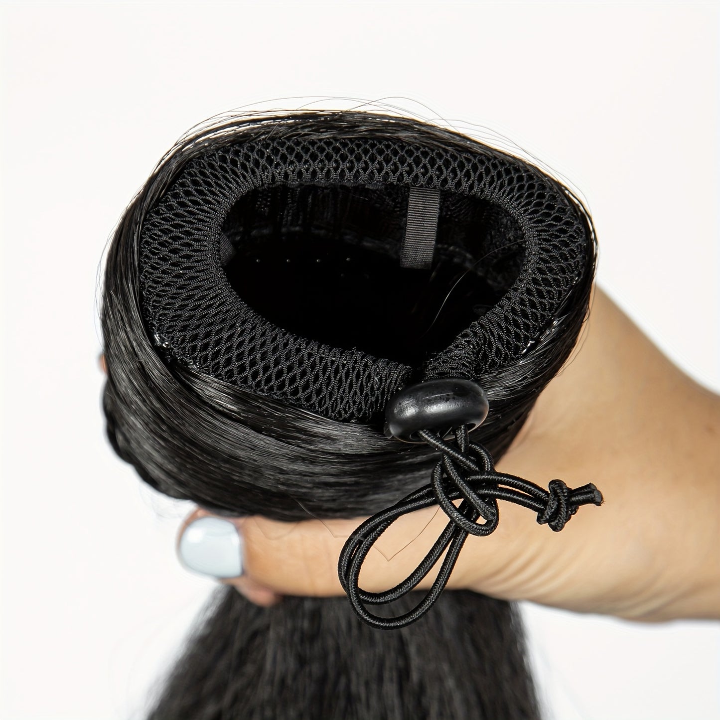 Straight Synthetic Hairpiece - Elegant Brown Ponytail Extension for All Hair Types, Perfect for Halloween & Autumn