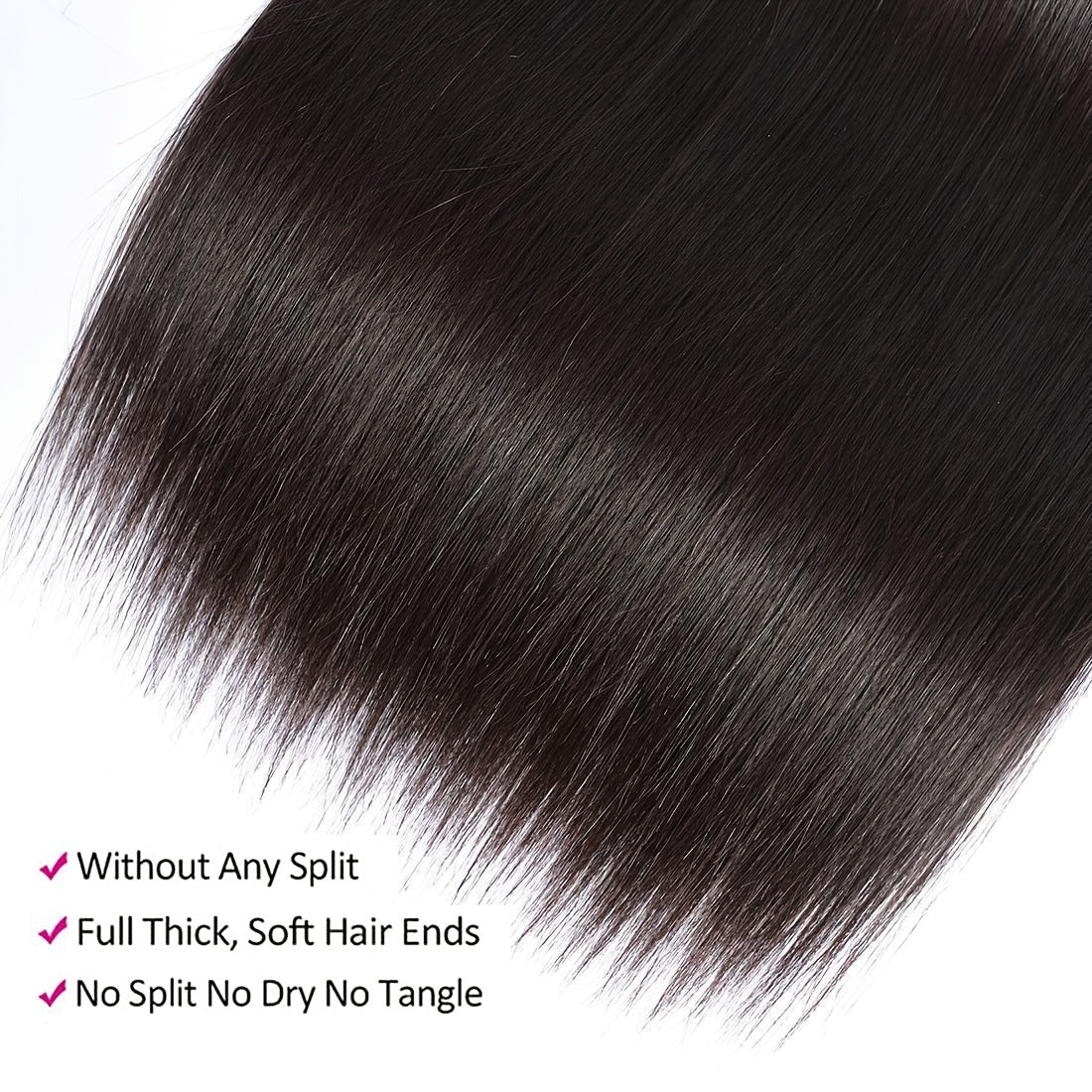 100% Unprocessed Virgin Hair Straight Weave Bundles Human Hair 3 Bundles Deals